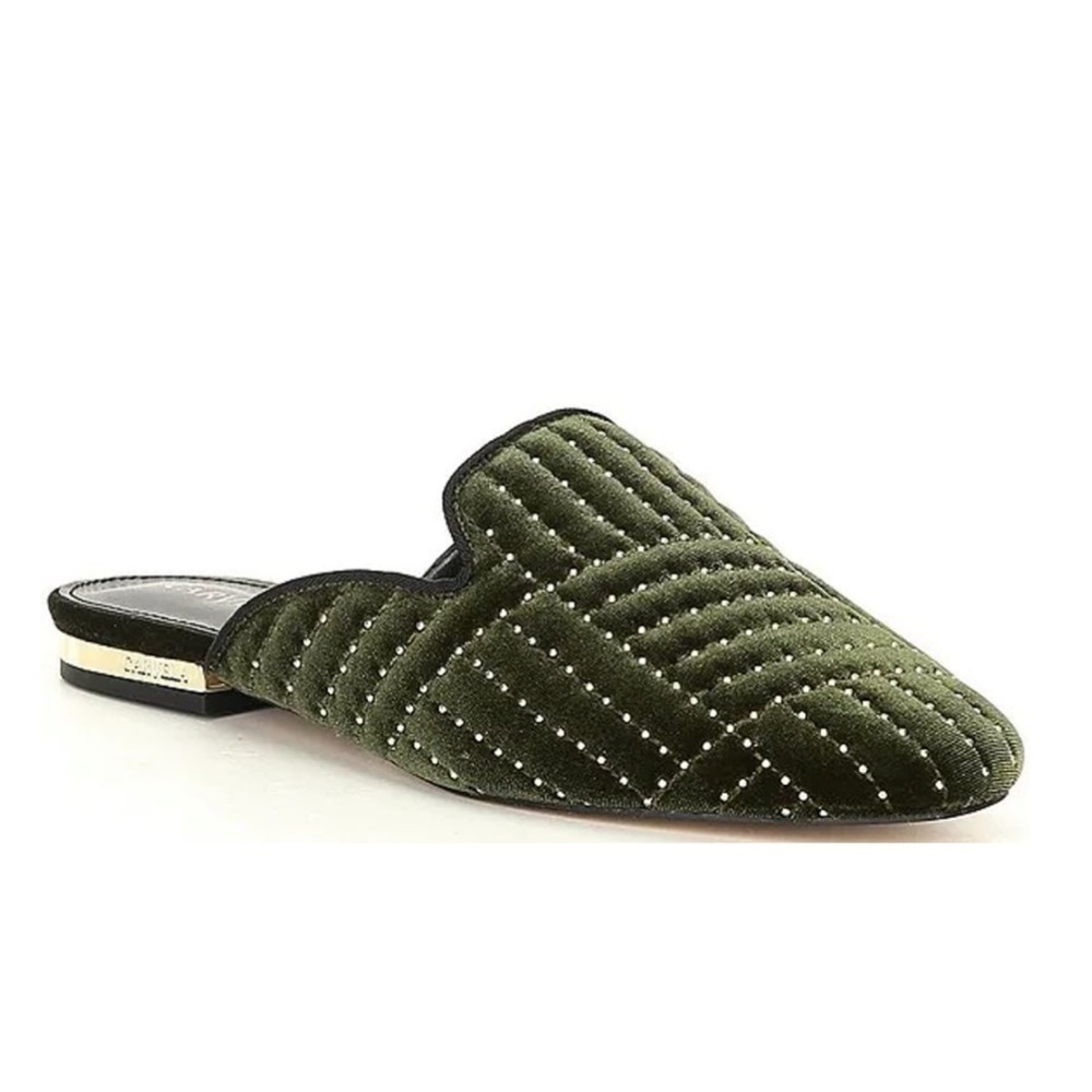 Carvela lightness studded velvet mules 36.5 (6.5)